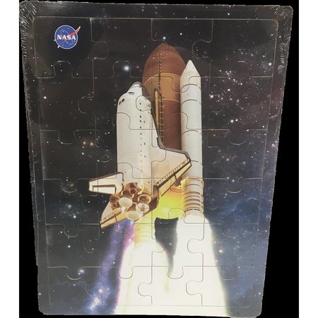 TEXAS TOY DISTRIBUTION 12 x 9 in NASA Space Shuttle Stack Launch Wood Puzzle 24 Piece WP103